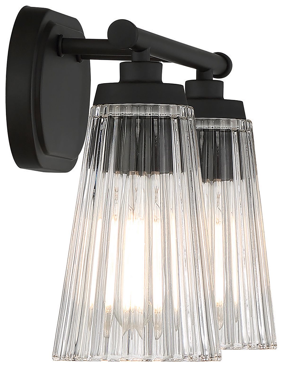 Image 5 Chantilly 2-Light Bathroom Vanity Light in Matte Black more views