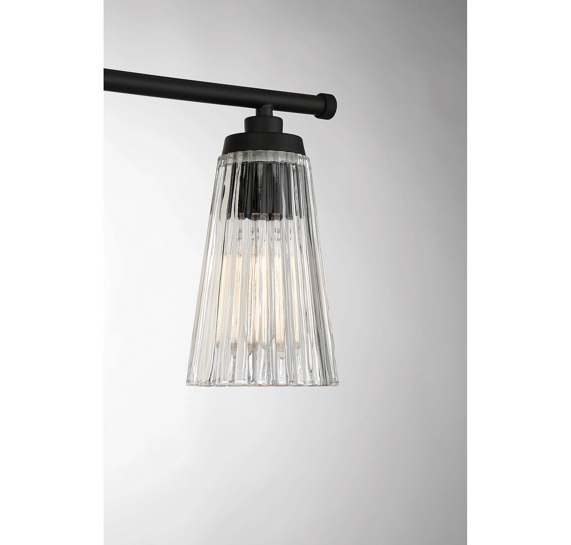 Image 6 Chantilly 3-Light Bathroom Vanity Light in Matte Black more views