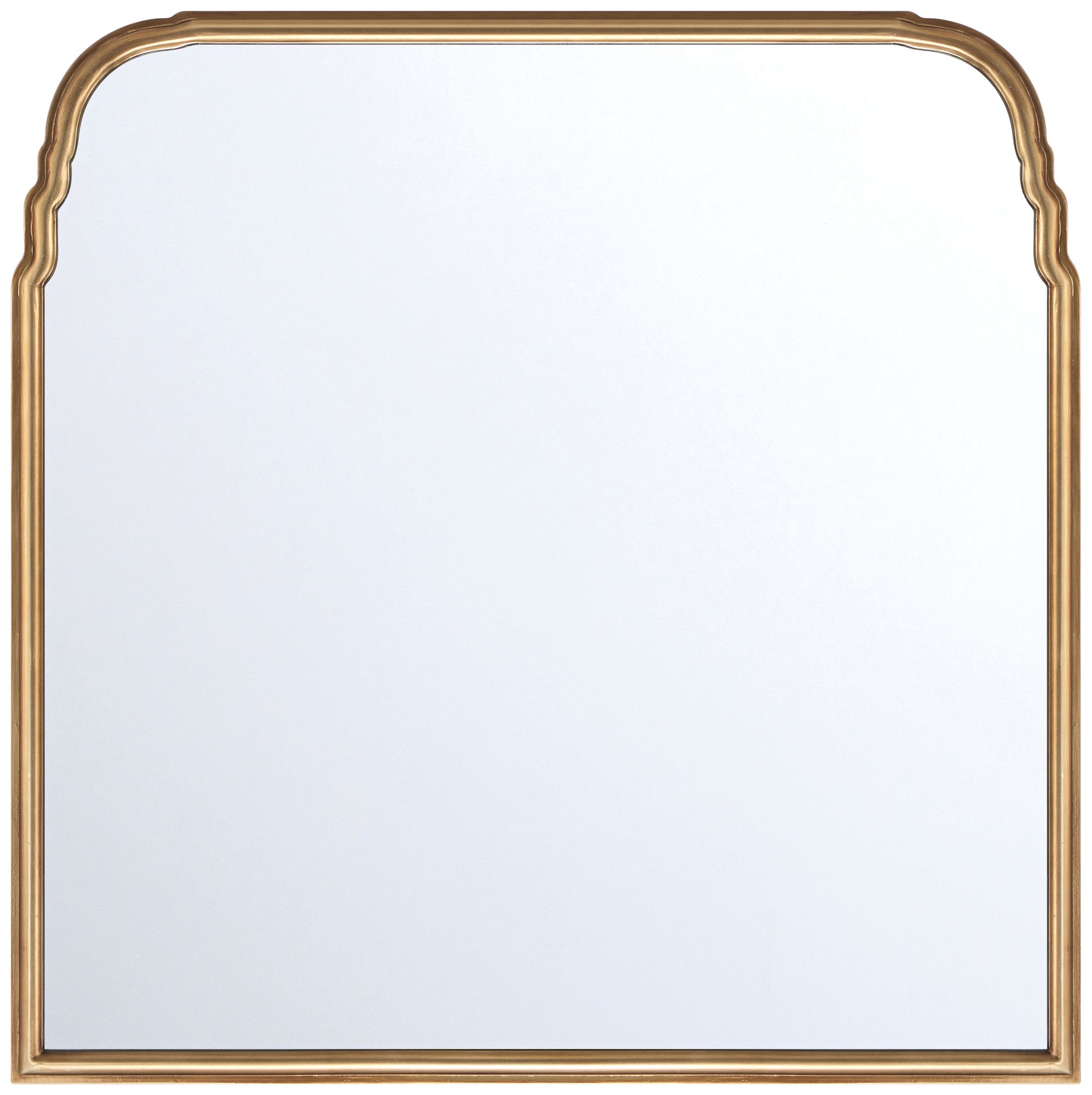 Image 2 Chantilly 36" x 36" Gold Square Vintage Traditional Wall Mirror