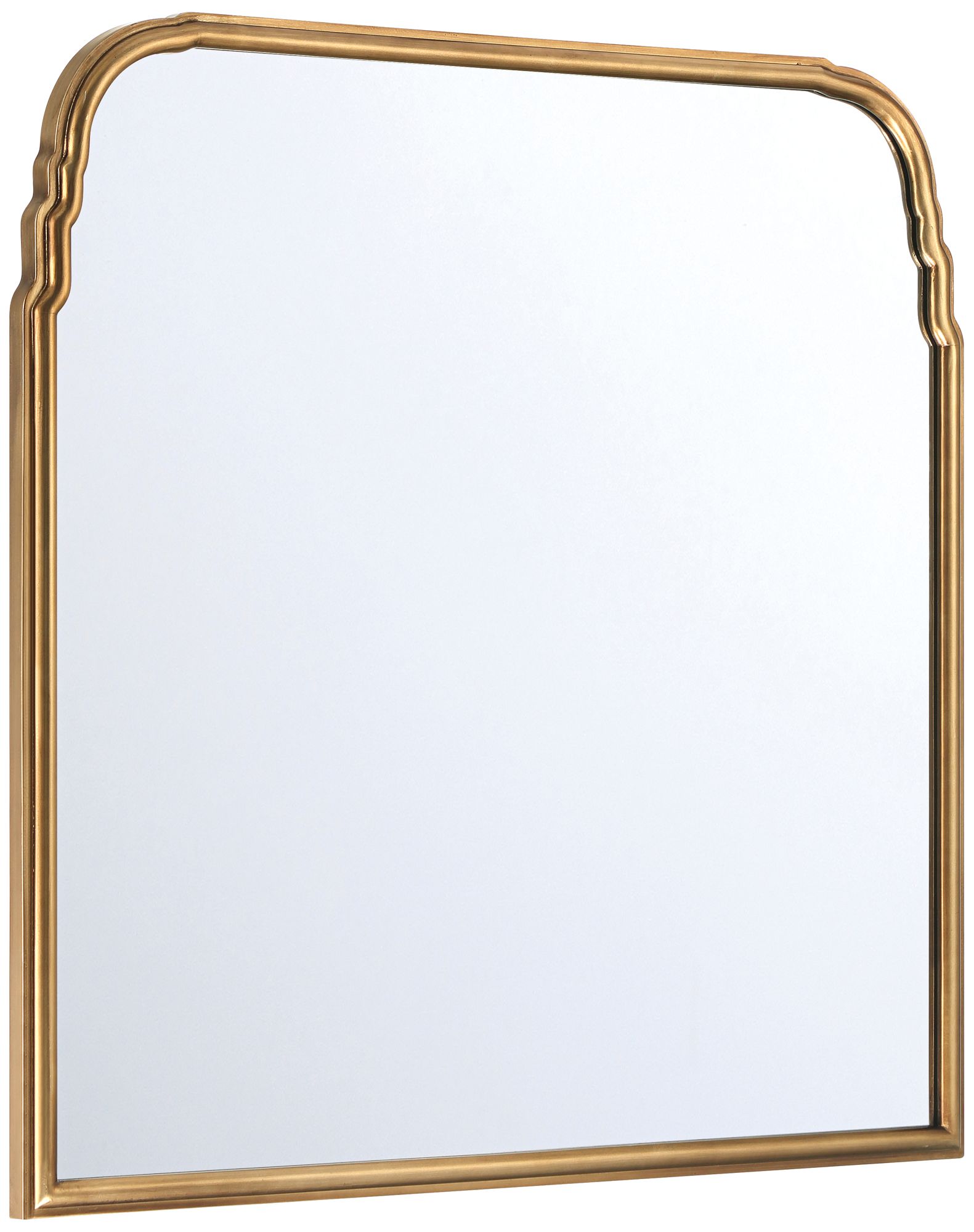 Image 5 Chantilly 36" x 36" Gold Square Vintage Traditional Wall Mirror more views