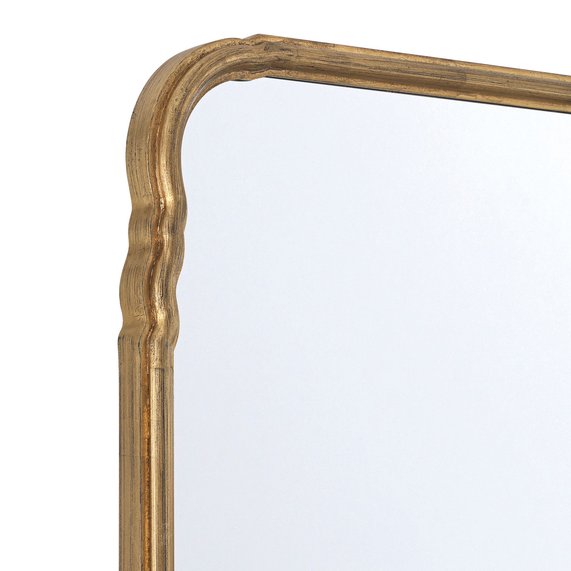 Image 2 Chantilly Gold 28" x 81" Extra Tall Rectangle Wall/Floor Mirror more views
