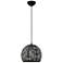 Chantily 11 3/4" Wide Black Metal Globe Mini Pendant Light