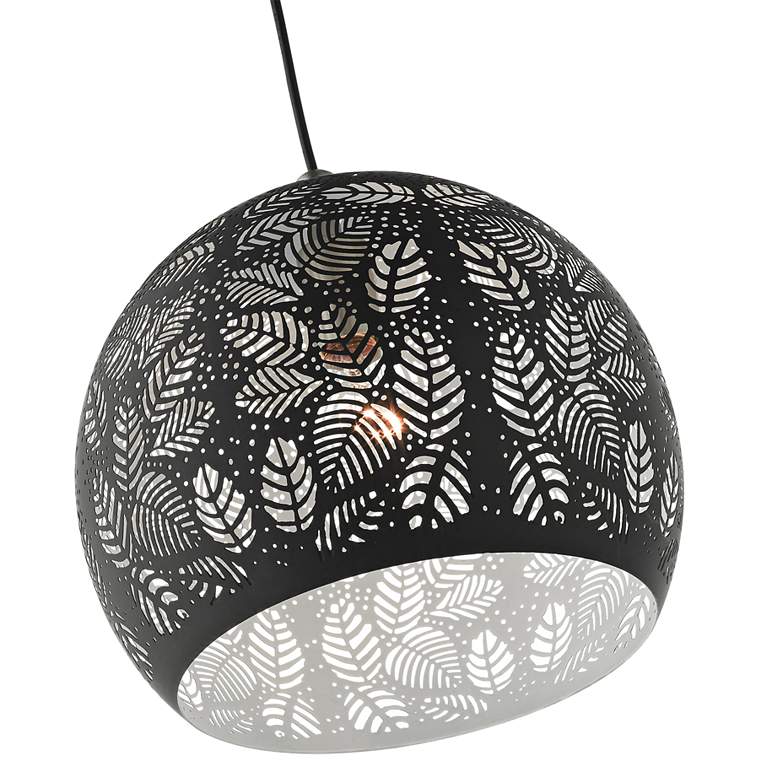 Image 3 Chantily 11 3/4 inch Wide Black Metal Globe Mini Pendant Light more views