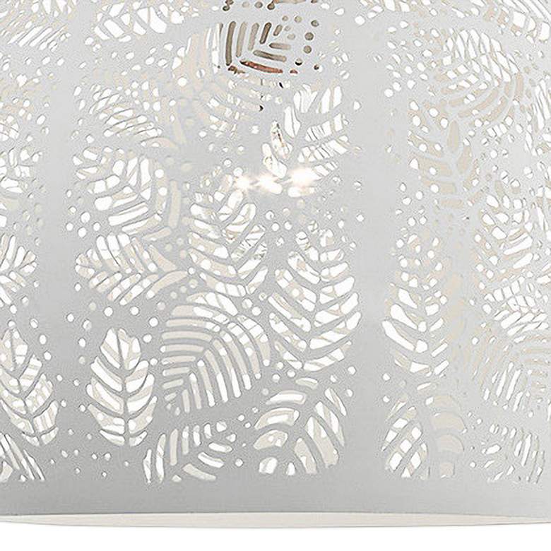 Image 2 Chantily 11 3/4" Wide White Metal Globe Mini Pendant Light more views
