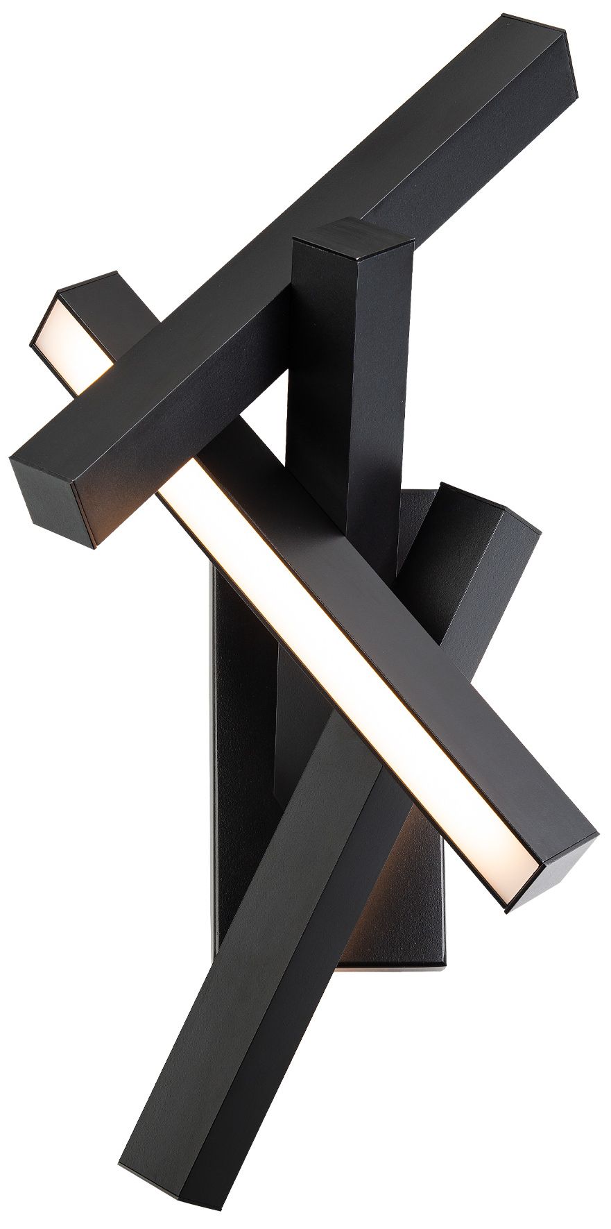 Image 2 Chaos 11.5"H x 24"W 4-Light Wall Sconce in Black more views