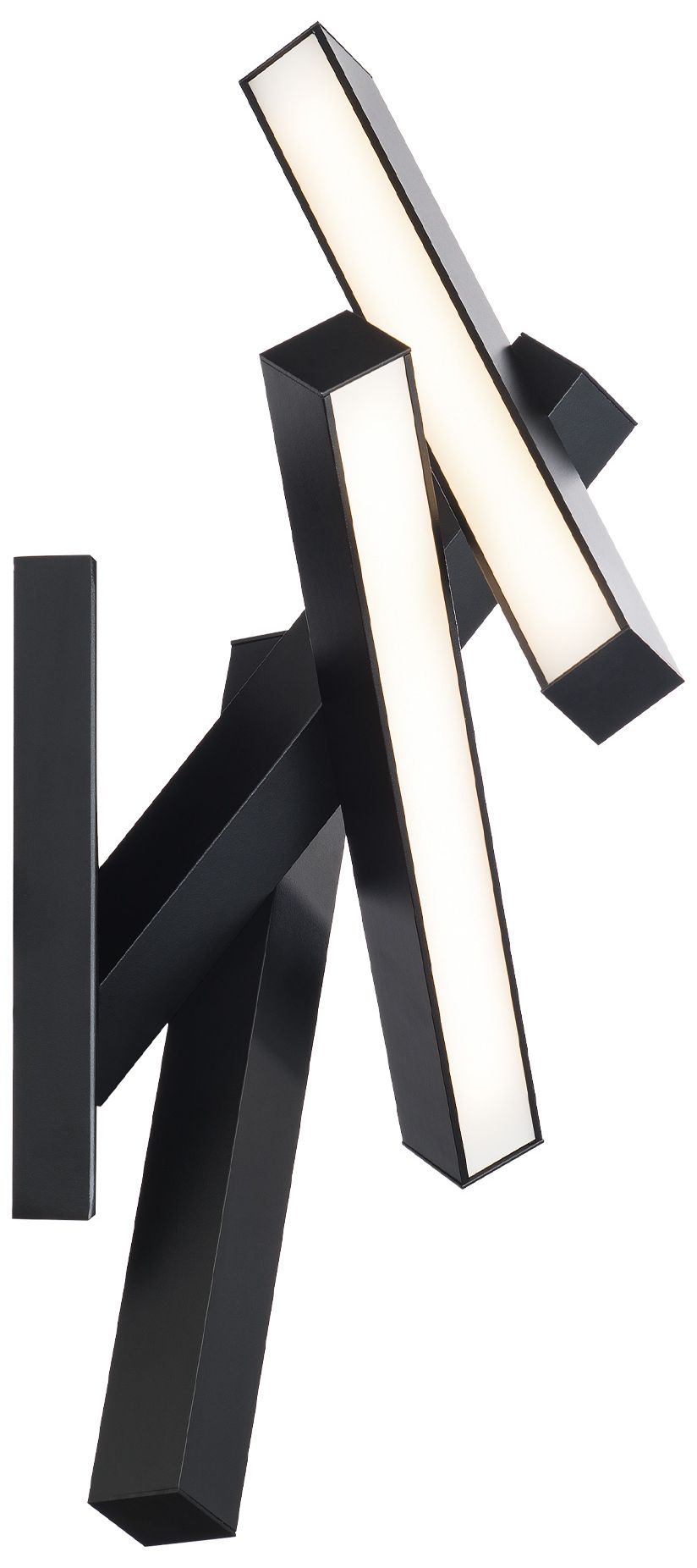 Image 3 Chaos 11.5"H x 24"W 4-Light Wall Sconce in Black more views