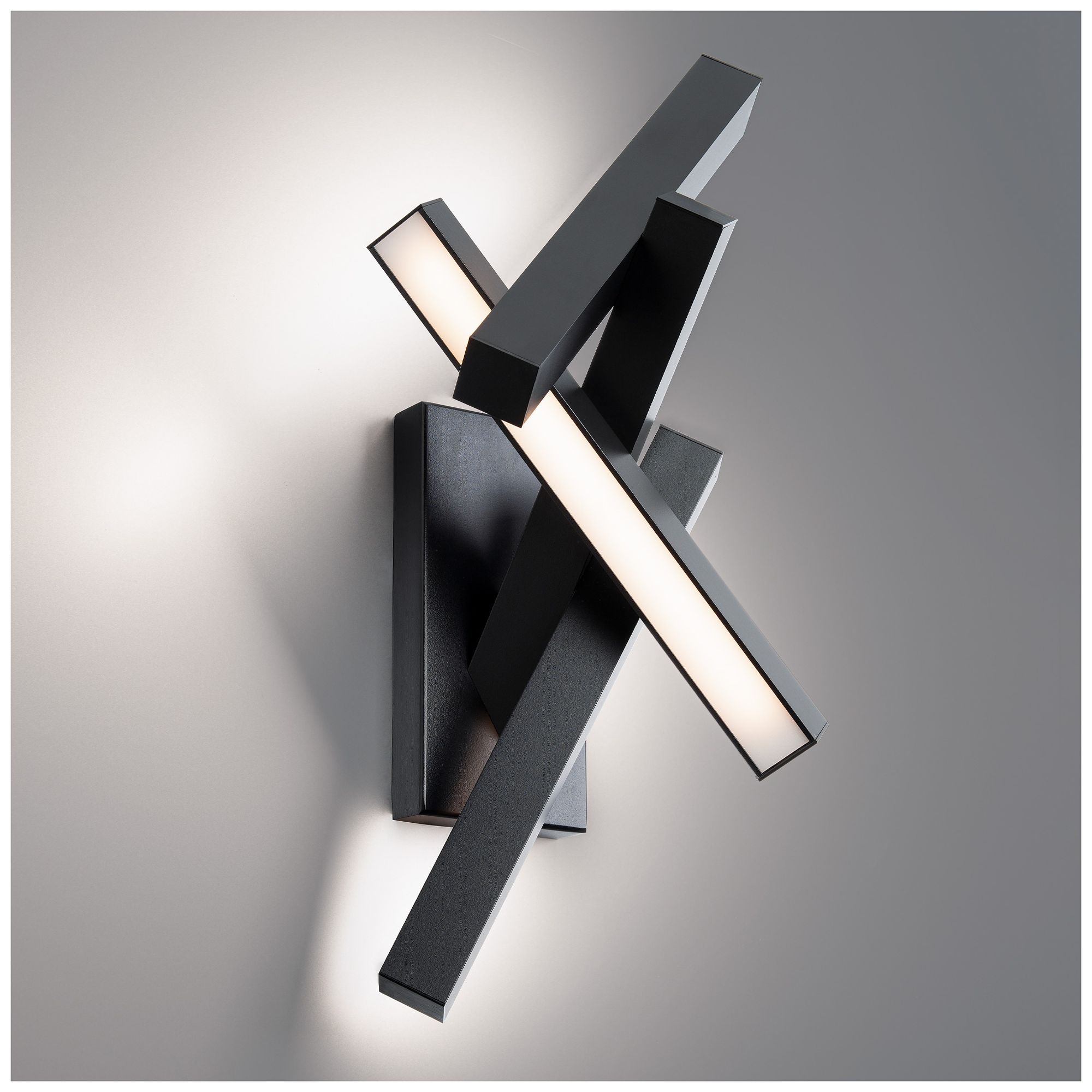 Image 4 Chaos 11.5"H x 24"W 4-Light Wall Sconce in Black more views