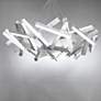 Chaos 61" Wide Brushed Aluminum 31-Light LED Chandelier