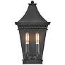 5_Chapel Hill 15 1/2" High Black 2-Light Outdoor Wall Light more views