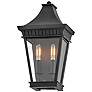 7_Chapel Hill 15 1/2" High Black 2-Light Outdoor Wall Light more views