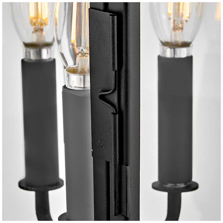 Image 3 Chapel Hill 23 1/2"H Museum Black Outdoor Pier Mount Light more views