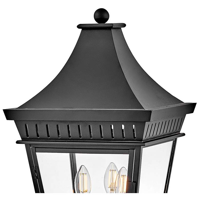 Image 4 Chapel Hill 23 1/2"H Museum Black Outdoor Pier Mount Light more views