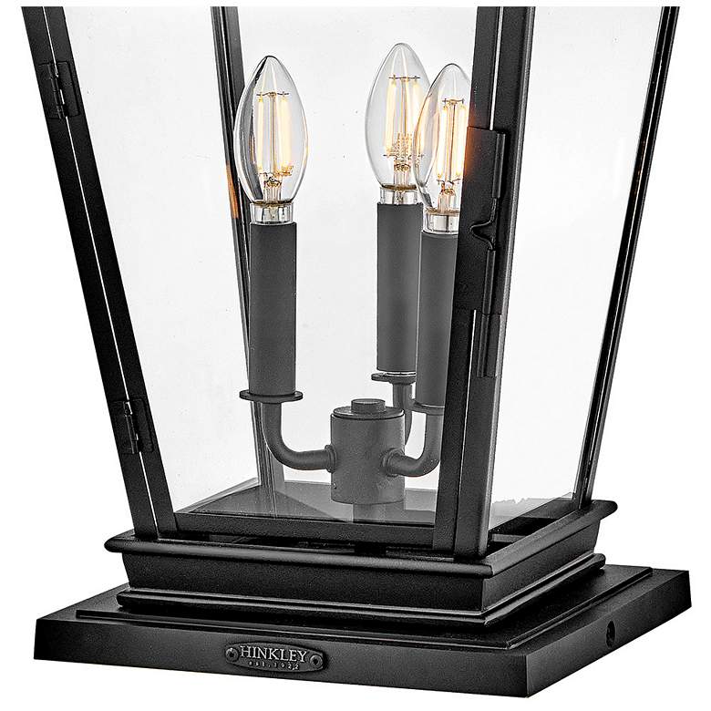 Image 5 Chapel Hill 23 1/2"H Museum Black Outdoor Pier Mount Light more views