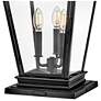 5_Chapel Hill 23 1/2"H Museum Black Outdoor Pier Mount Light more views