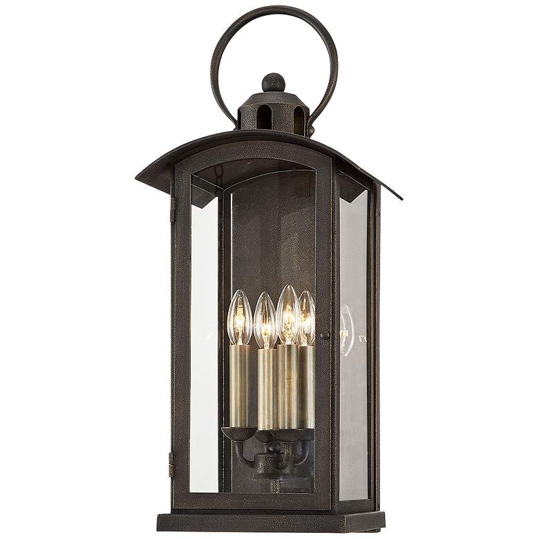 Image 1 Chaplin 25 3/4 inch High Vintage Bronze Outdoor Wall Light