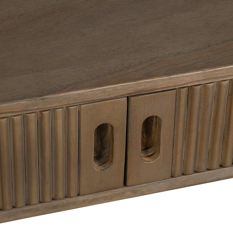 Image 4 Chaplin 31 1/2" Wide Brown Stained Wood 2-Door Writing Desk more views