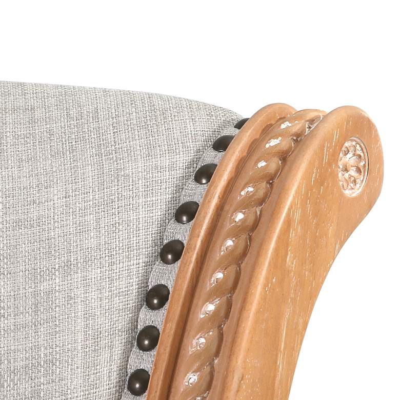Image 5 Chapman 25" Weathered Oak Wood Swivel Bar Stool more views