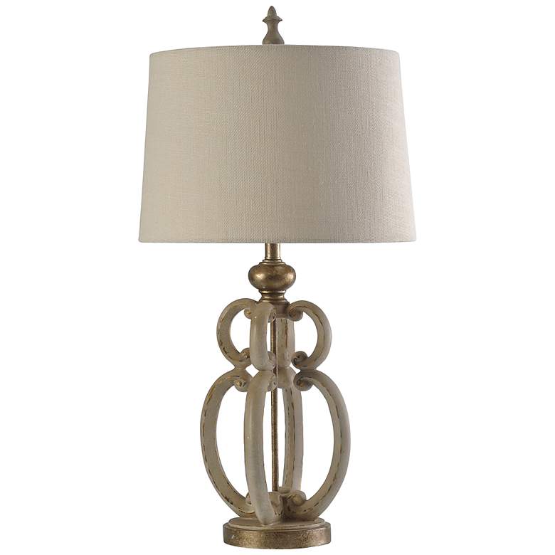 Image 2 Chapman Tuscana Cream Scroll Table Lamp