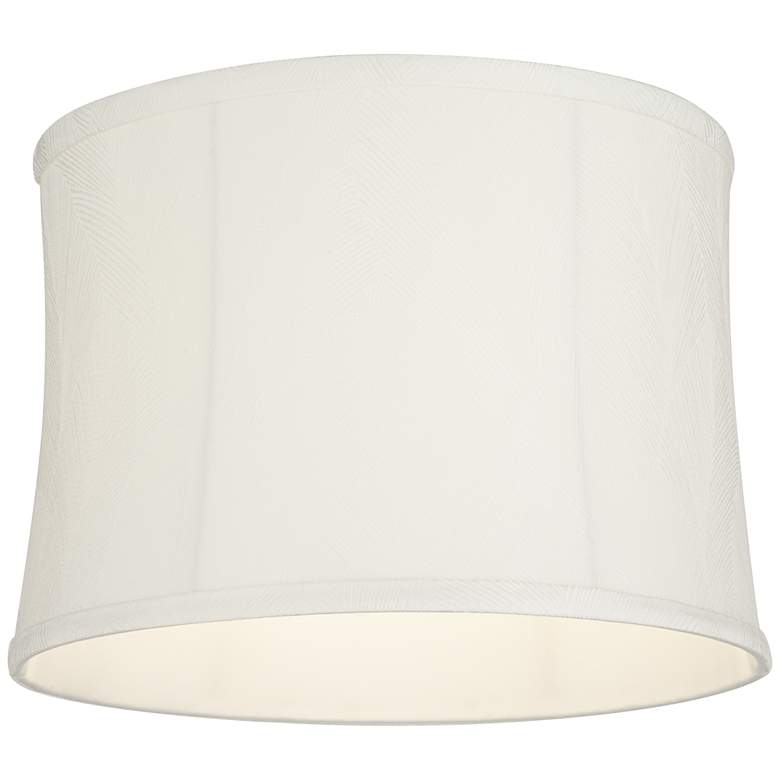 Image 3 Chappel Off-White Softback Drum Lamp Shade 13x14x10 (Washer) more views