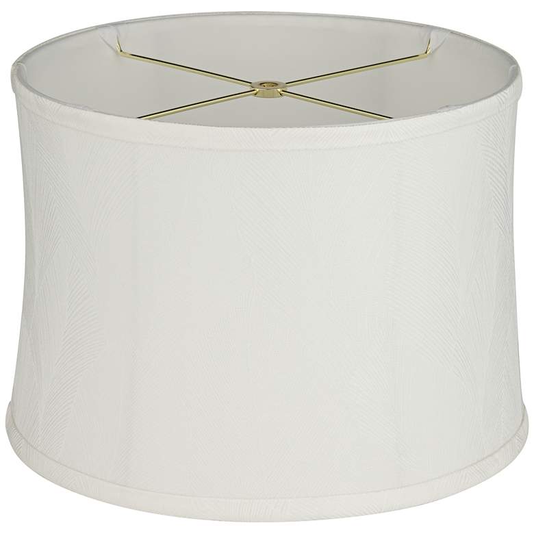 Image 4 Chappel Off-White Softback Drum Lamp Shade 13x14x10 (Washer) more views