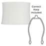 Chappel Off-White Softback Drum Lamp Shade 13x14x10 (Washer)