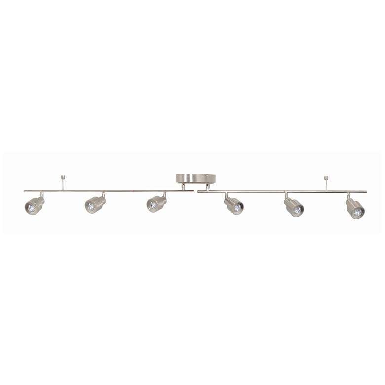 Image 1 Chappelle 55.5 inch Wide Satin Nickel LED Fixed Rail