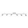 Chappelle 55.5" Wide Satin Nickel LED Fixed Rail