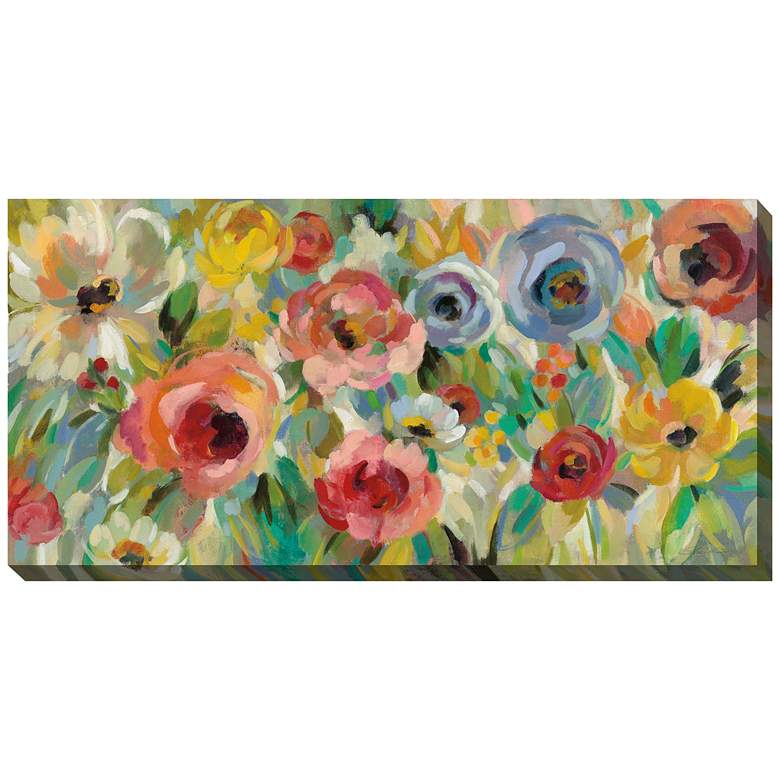 Image 2 Charades 48" Wide Rectangular Outdoor Canvas Wall Art
