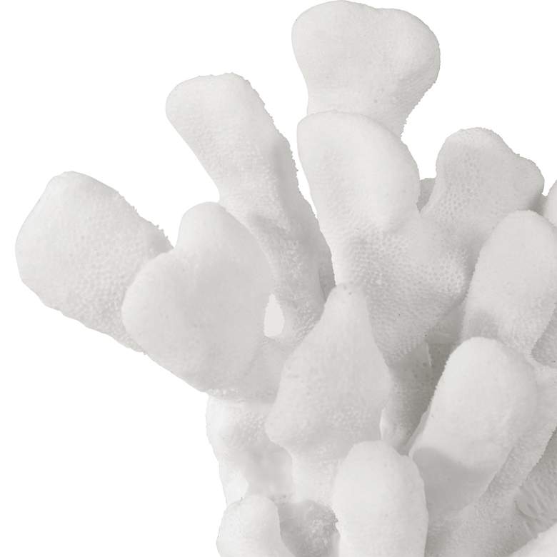 Image 3 Charbel 9" High White Coral and Crystal Bookends Set more views