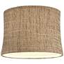 Charcoal Brown Set of 2 Drum Lamp Shades 13x14x10 (Spider)