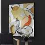 3_Charcoal Improvision 60" High Giclee Framed Canvas Wall Art more views