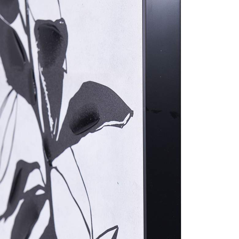 Image 3 Charcoal Shadow I Hand Embellished Framed Canvas Art more views