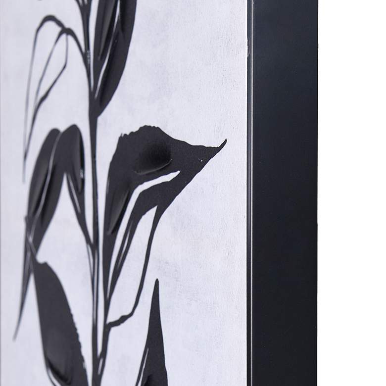 Image 3 Charcoal Shadow II Hand Embellished Framed Canvas Art more views