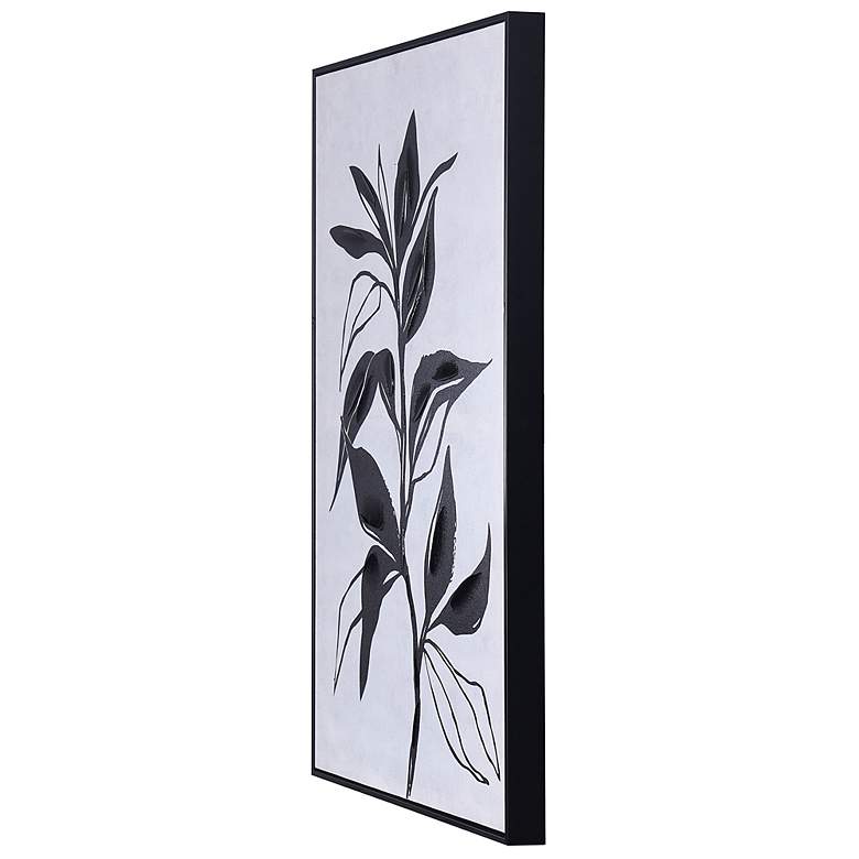Image 5 Charcoal Shadow II Hand Embellished Framed Canvas Art more views