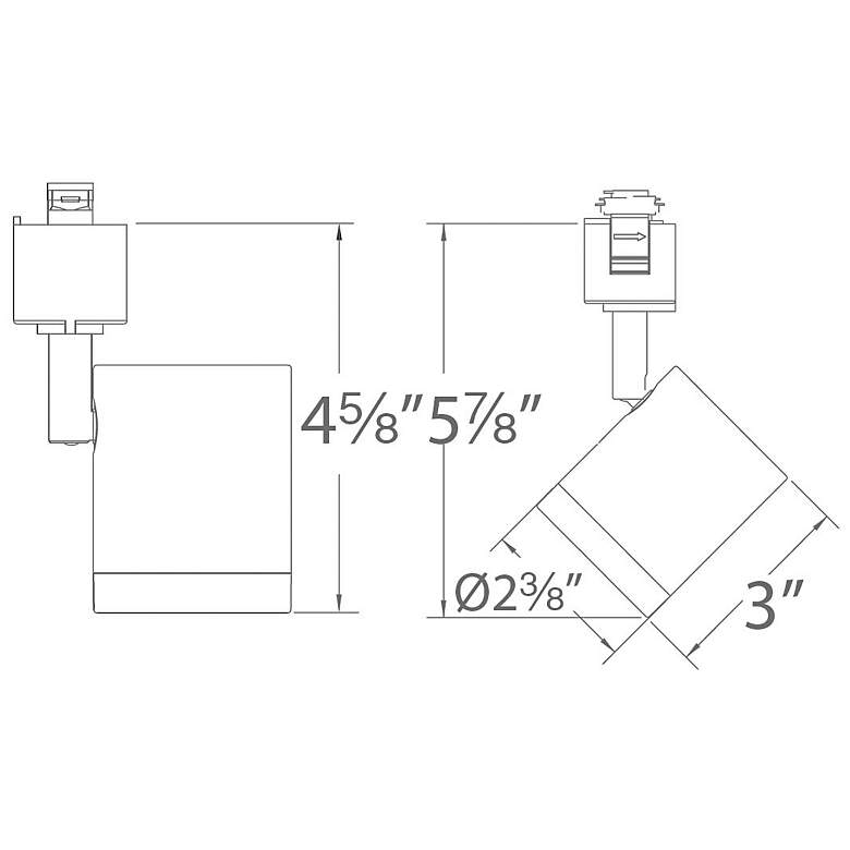 Image 2 Charge 3-Light Brushed Nickel LED Track Kit for Halo Systems more views