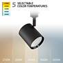 2_Charge 5.88"H x 2.38 3"W 1-Light Track Head in Black more views