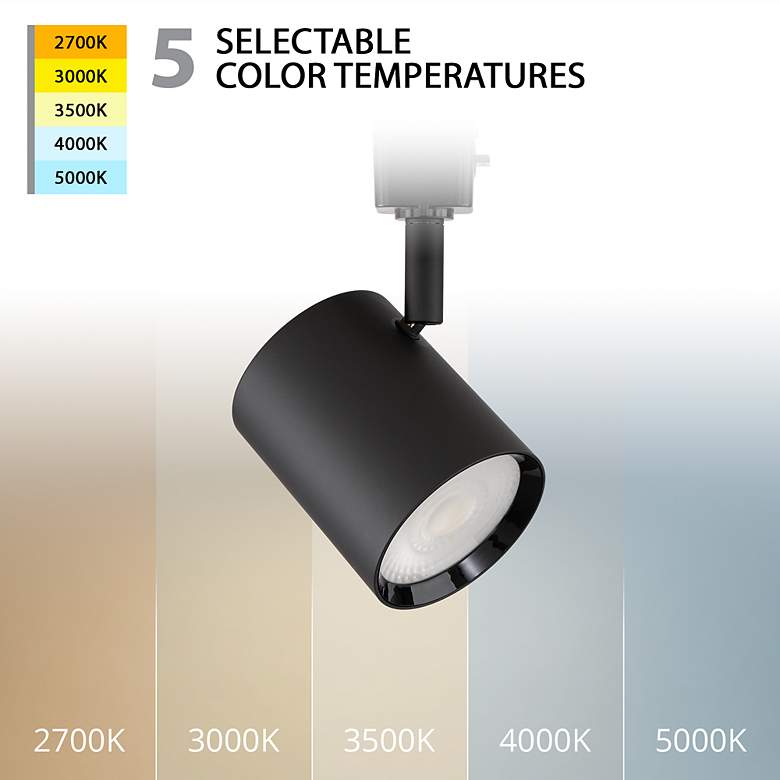 Image 2 Charge 5.88"H x 2.38 3"W 1-Light Track Head in Black more views