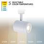 2_Charge 5.88"H x 2.38 3"W 1-Light Track Head in White more views
