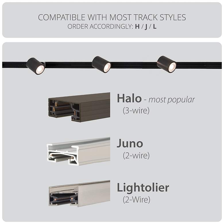 Image 4 Charge 5.88"H x 2.38 3"W 1-Light Track Head in White more views