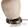 4_Charging USB-Outlet 8 1/2" Touch Sensor Bronze Workstation Base more views