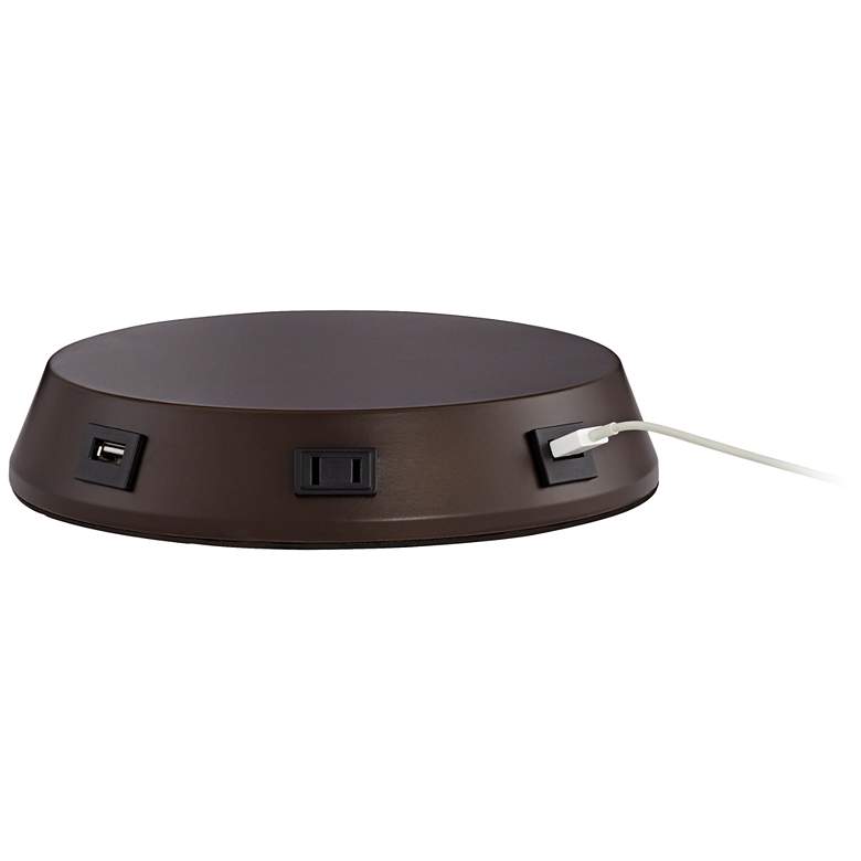 Image 4 Charging USB-Outlet Touch Sensor Bronze Workstation Base more views