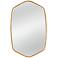 Chari 23" x 36" Gold Wall Mirror