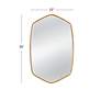 4_Chari 23" x 36" Gold Wall Mirror more views