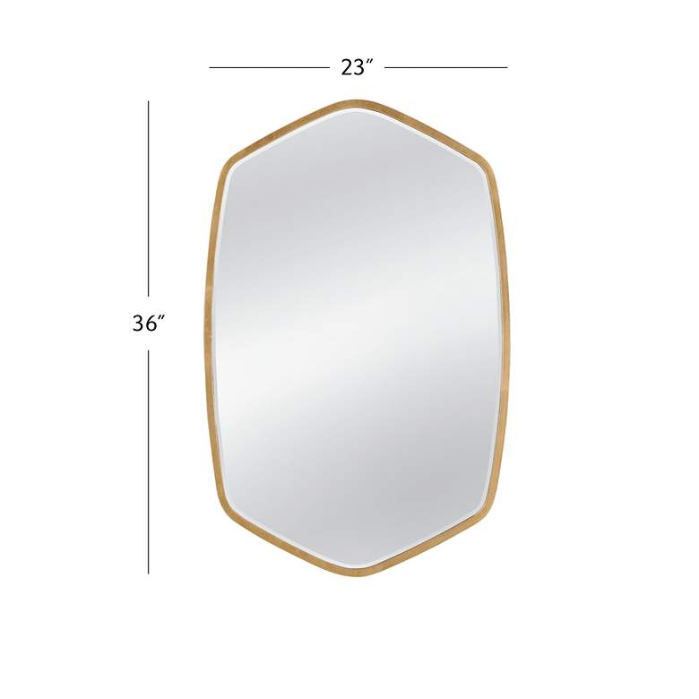 Image 5 Chari 23" x 36" Gold Wall Mirror more views