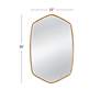 5_Chari 23" x 36" Gold Wall Mirror more views