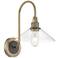 Charis 1-Light Wall Sconce - Antique Brass with Oil Rubbed Bronze