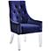 Charisma Acrylic and Blue Upholstered Dining Chair
