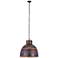 Charita 20" Wide 3 Light Burnt Copper Pendant