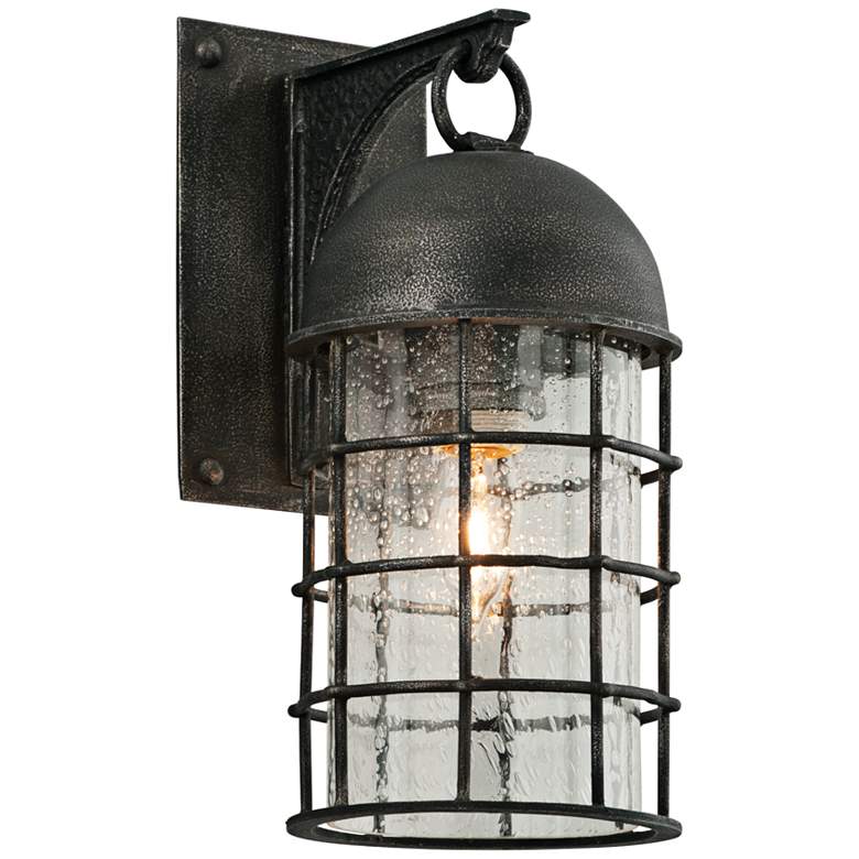 Image 1 Charlemagne 13 inch High Aged Pewter Outdoor Wall Light