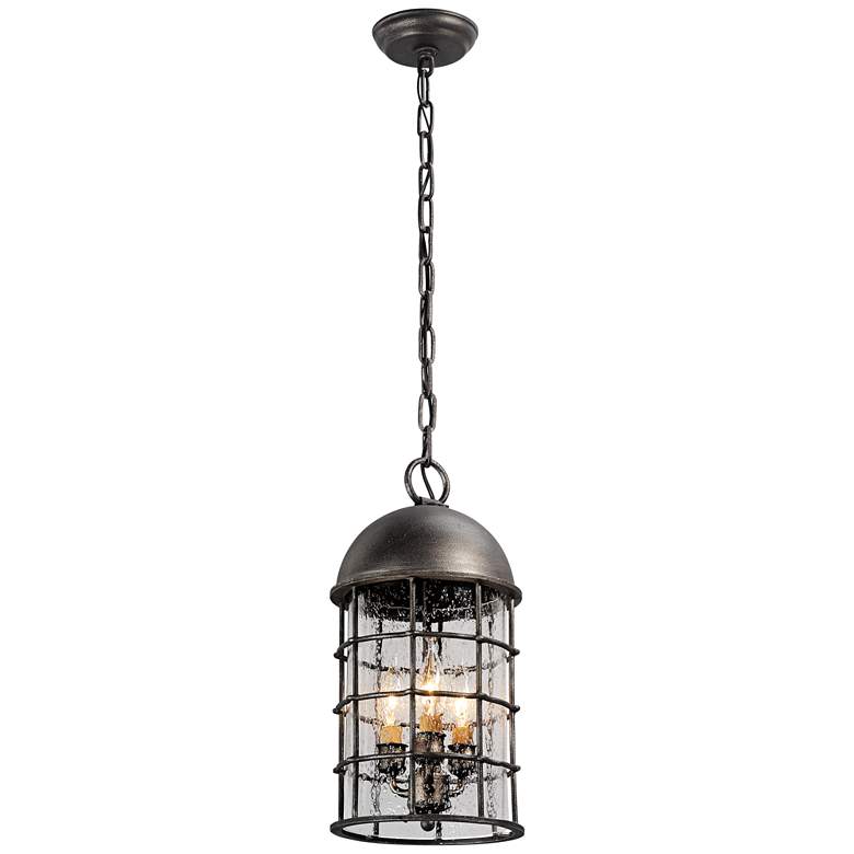 Image 1 Charlemagne 17 inchH Aged Pewter Outdoor Hanging Light